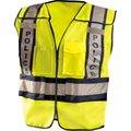 Occunomix OccuNomix Premium Solid Public Safety Police Vest Hi-Vis Yellow, M/L, LUX-PSP-YM/L LUX-PSP-YM/L